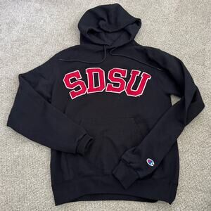 Champion SDSU San Diego State Logo Hoodie Sweatshirt Sz S